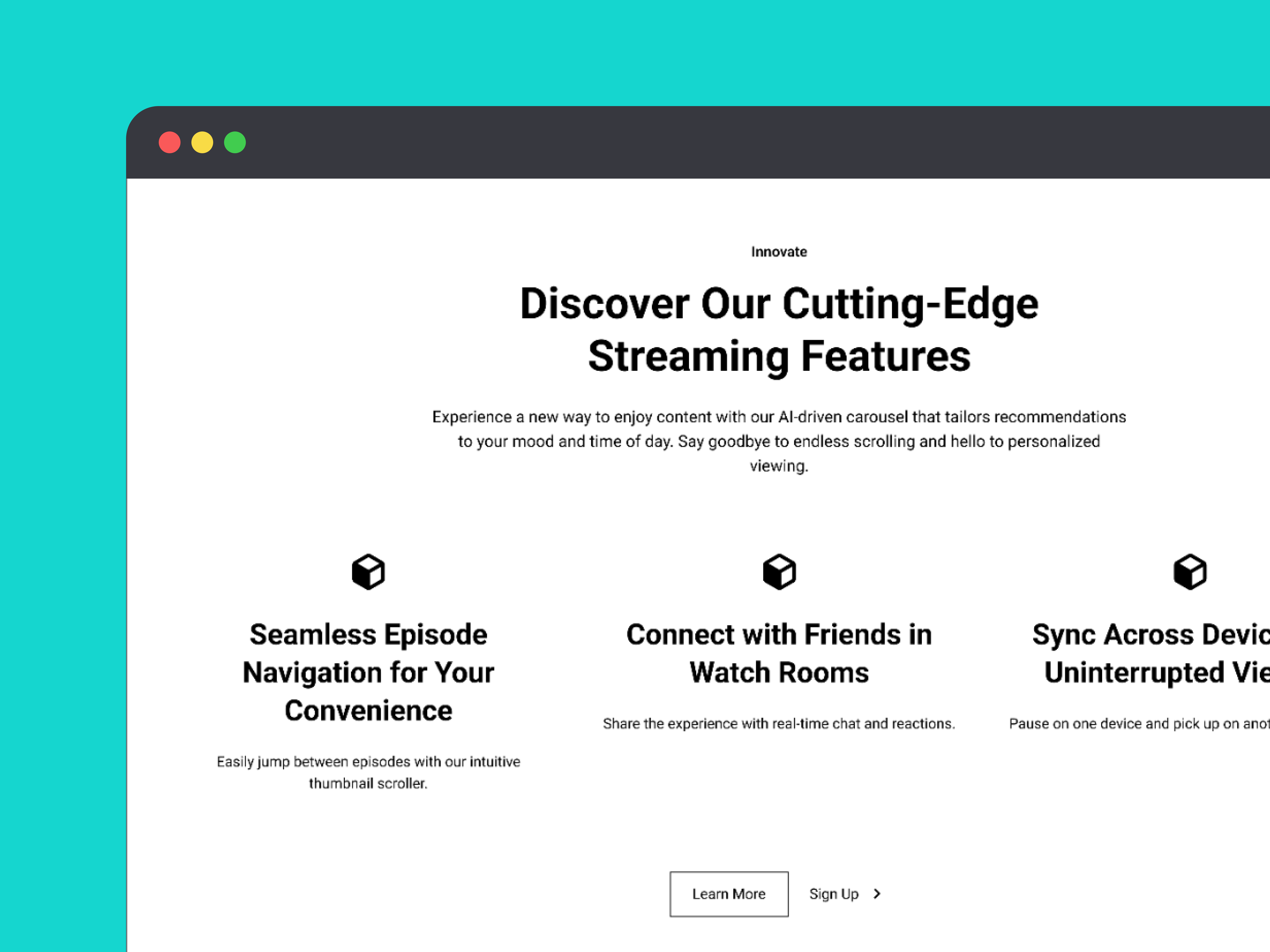 Wireframing for Video Streaming Service 4