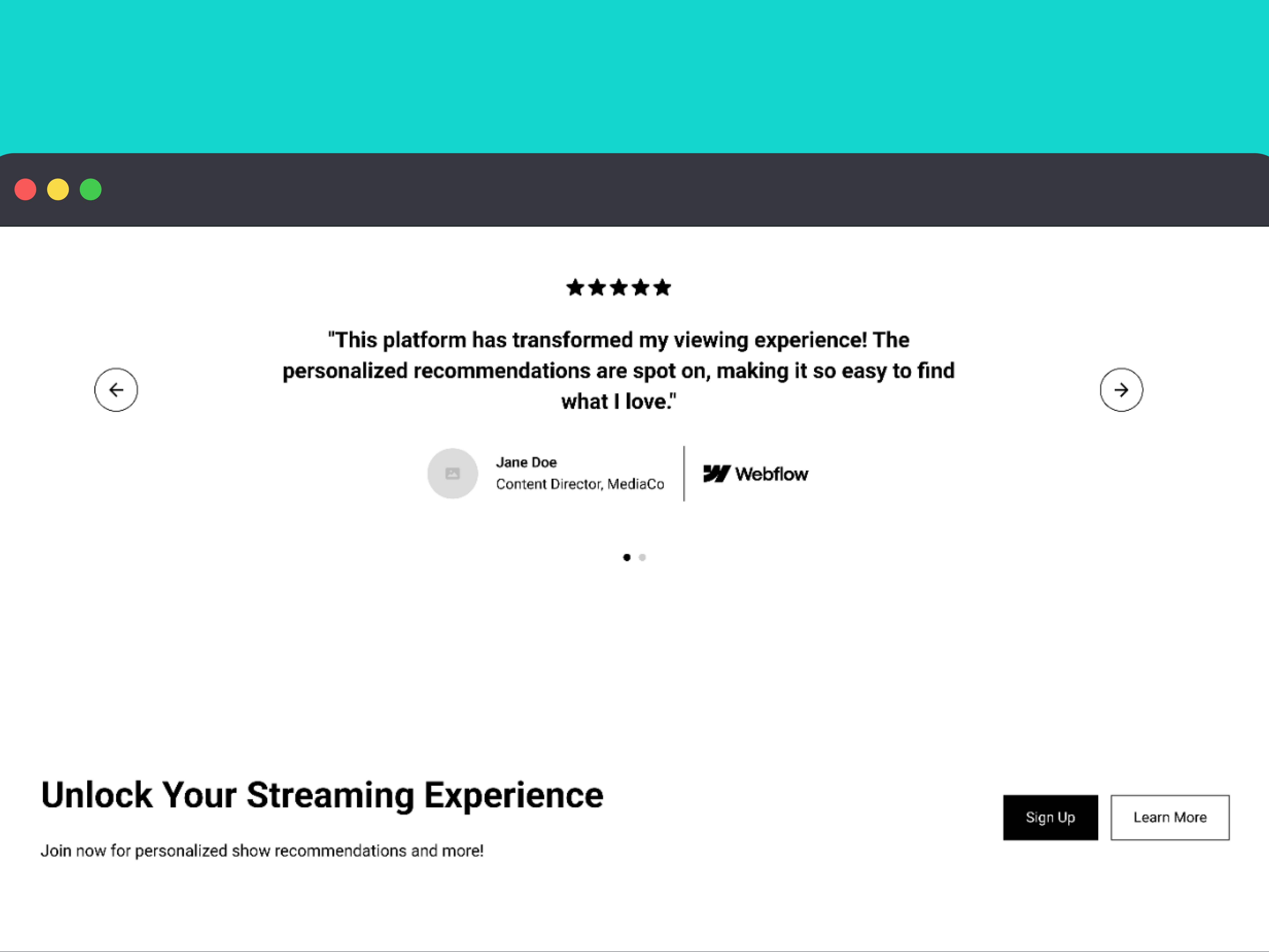 Wireframing for Video Streaming Service 5