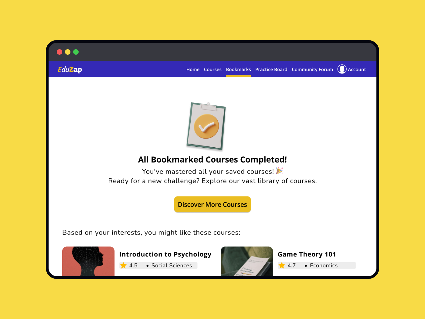 EduZap - Empty States UI Design 4