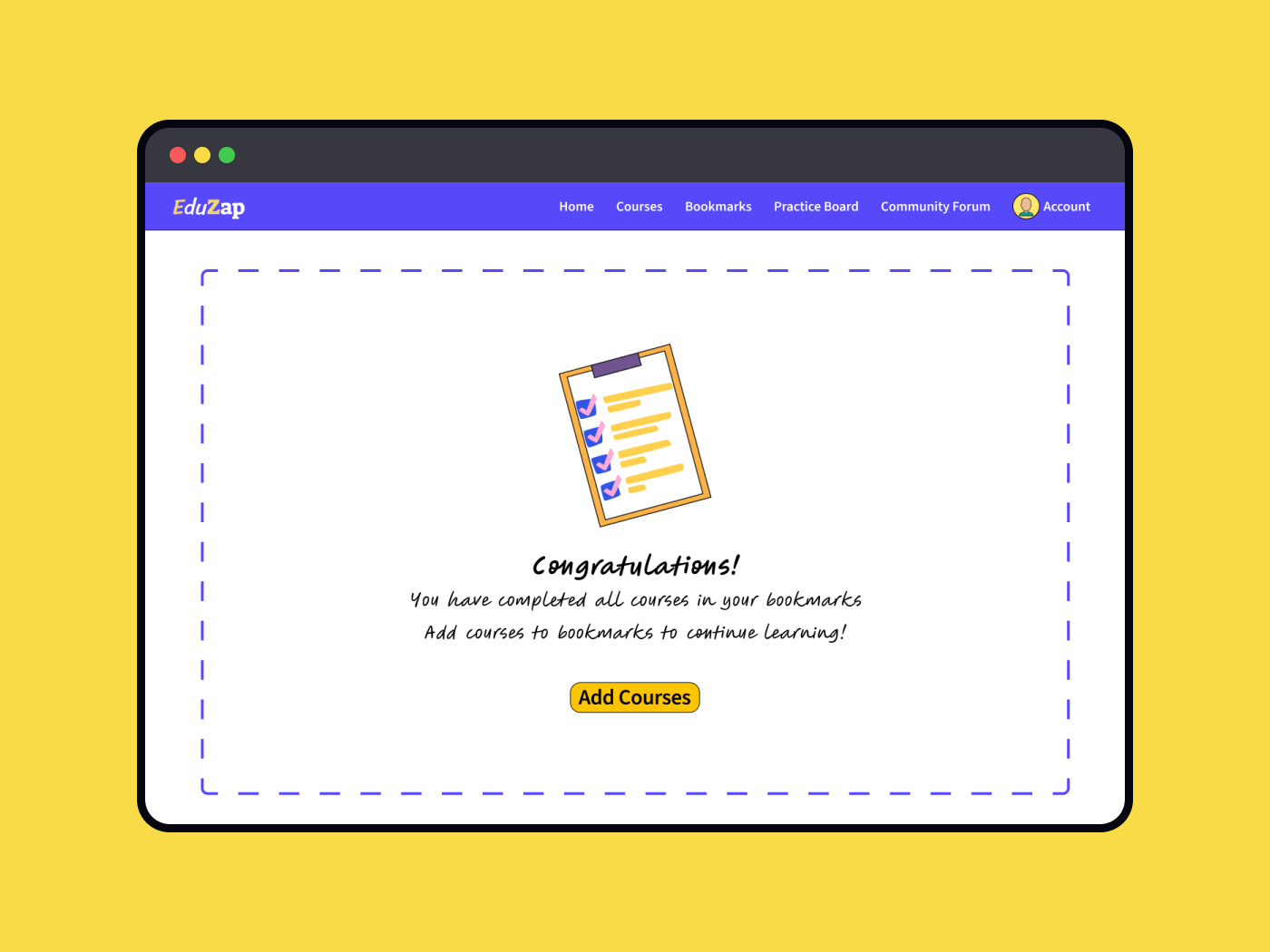 EduZap - Empty States UI Design 3