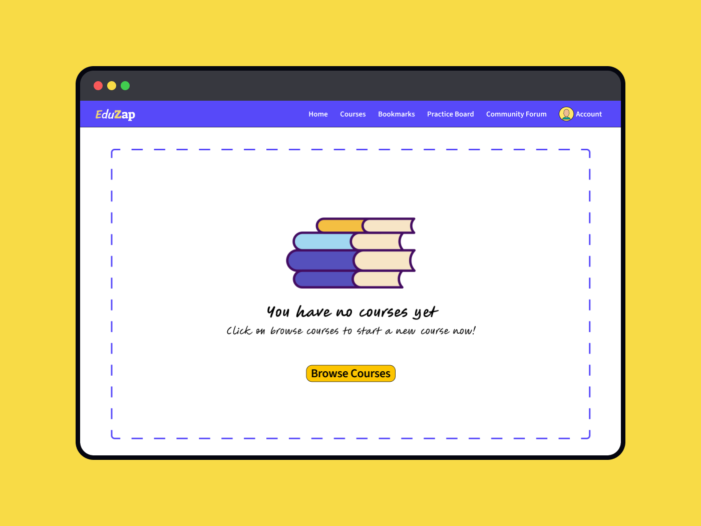 EduZap - Empty States UI Design 1
