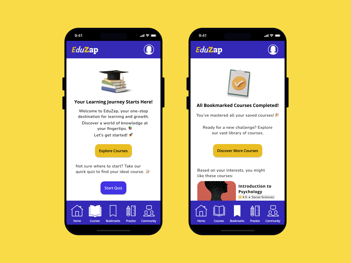 EduZap - Empty States UI Design 6