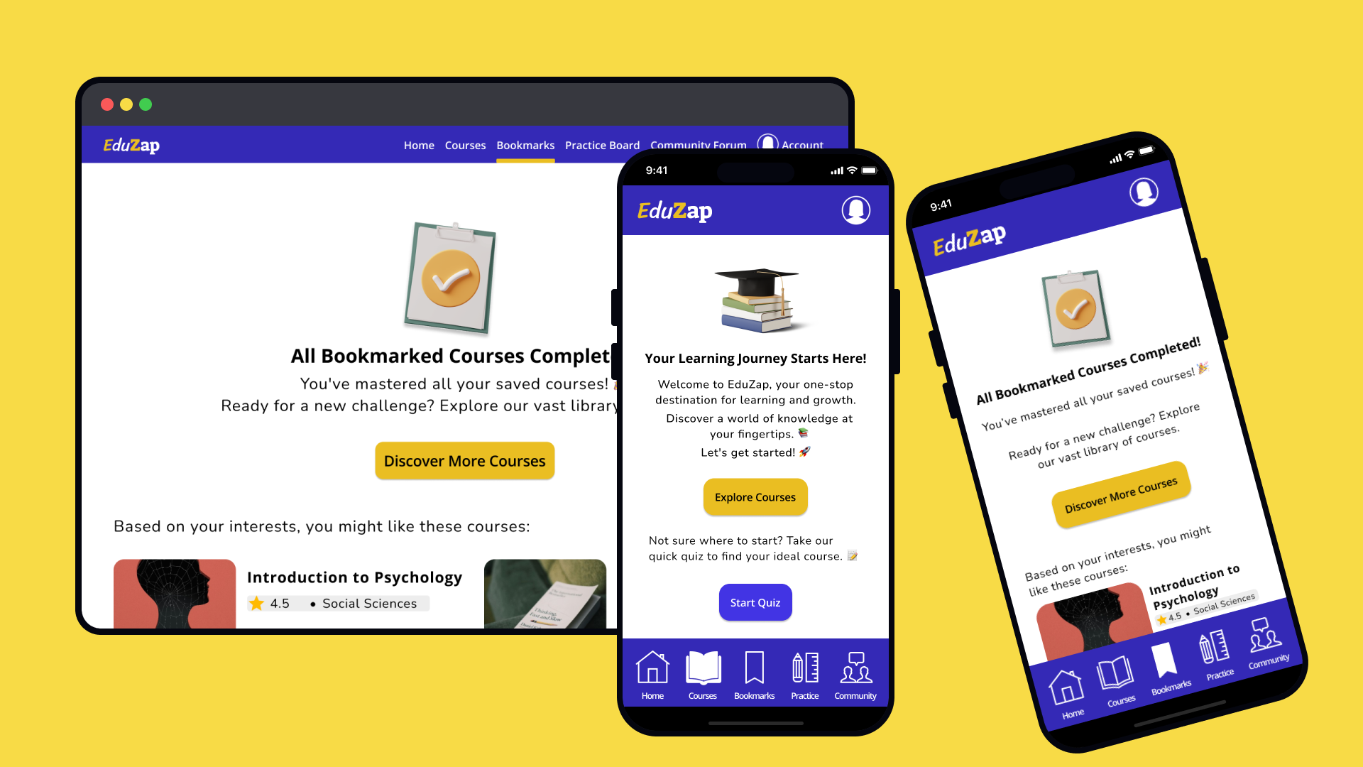 EduZap - Empty States UI Design