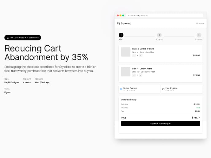 UX Case Study • E-commerce
