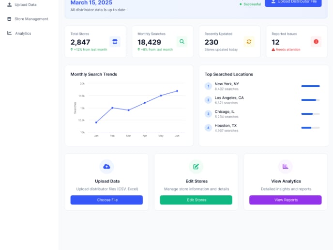 Beancounter - Product location and management tool for small direct to consumer brands.