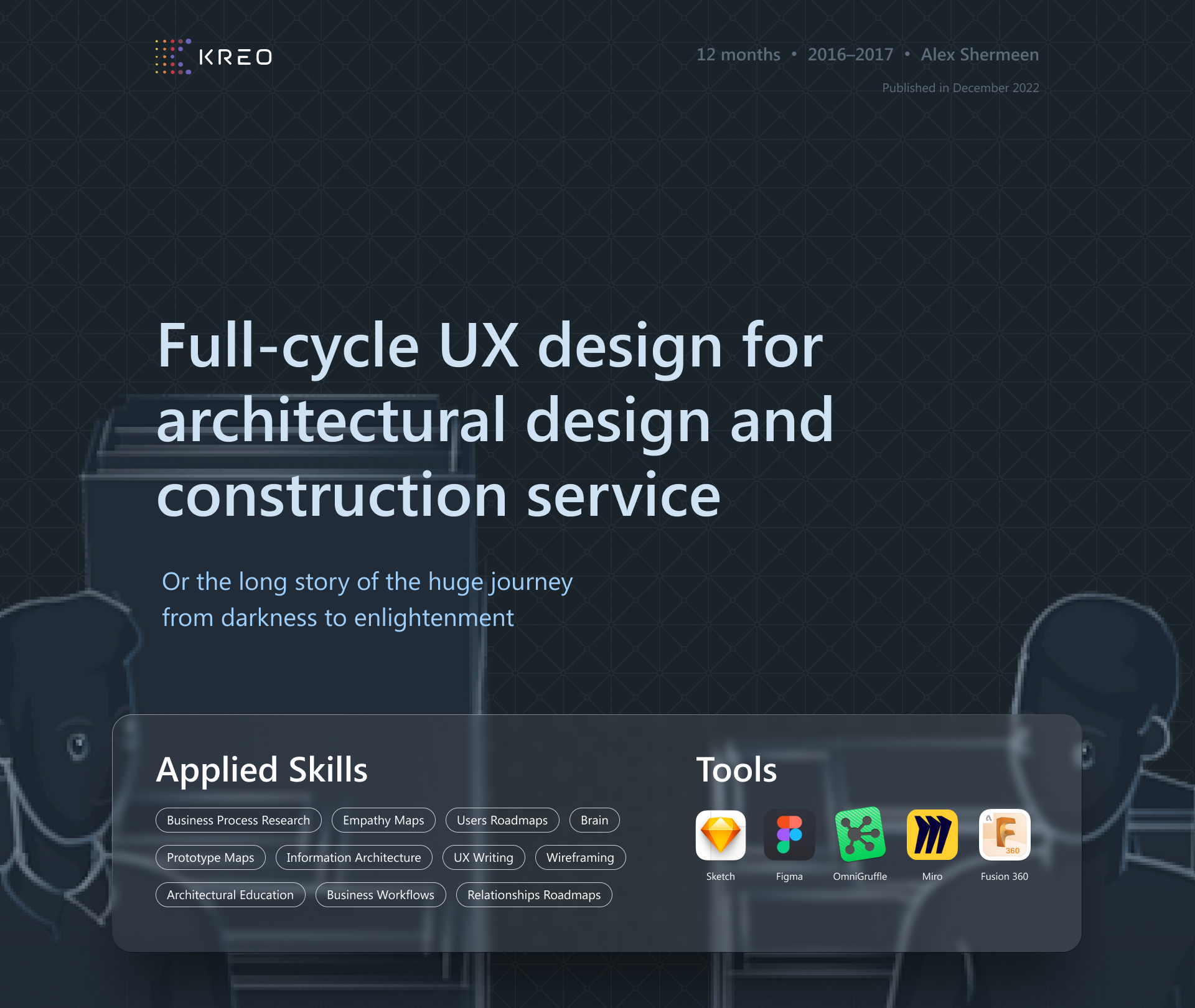 Full-cycle UX design for architectural design and construction service 1