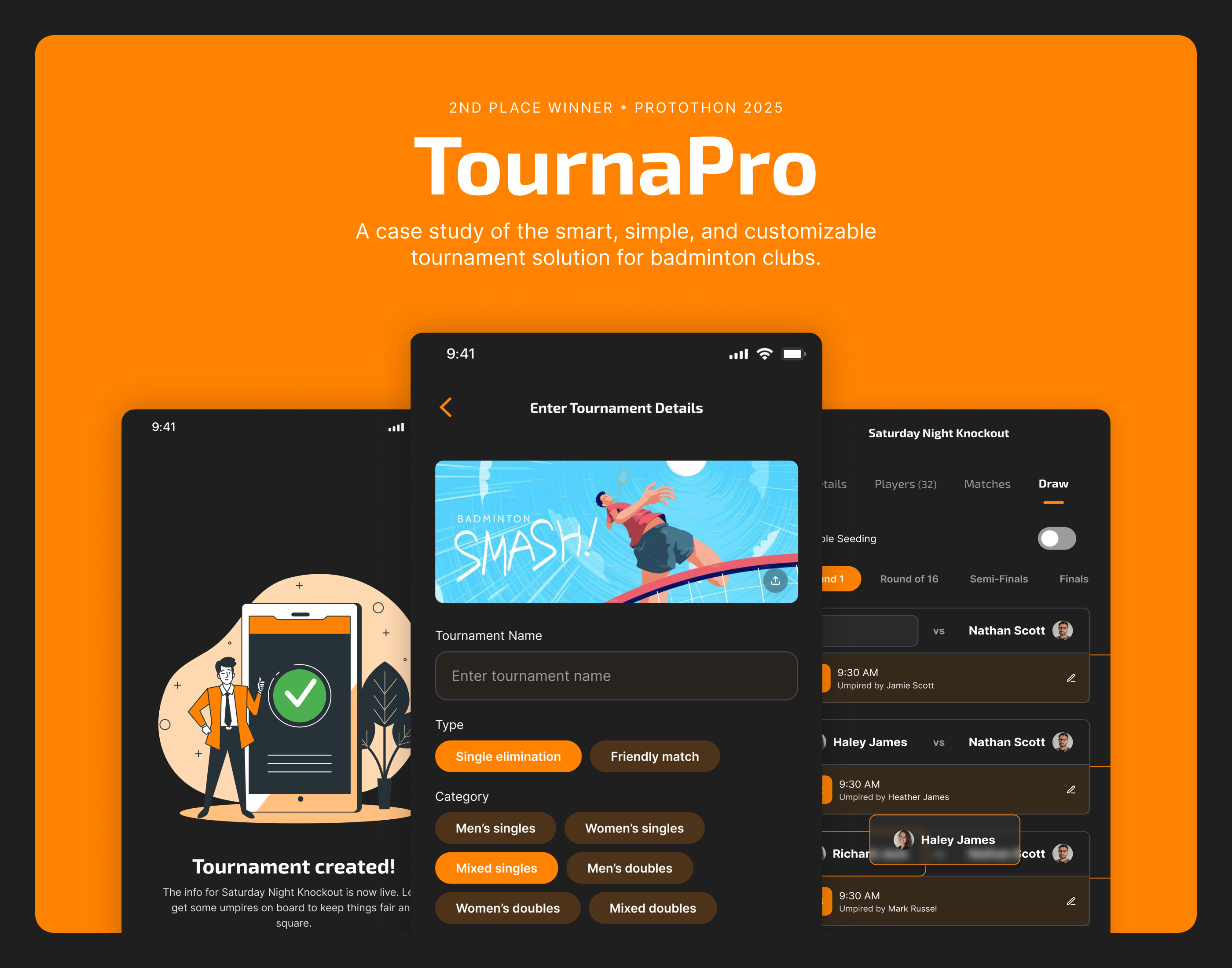 TournaPro: A smart solution for badminton clubs