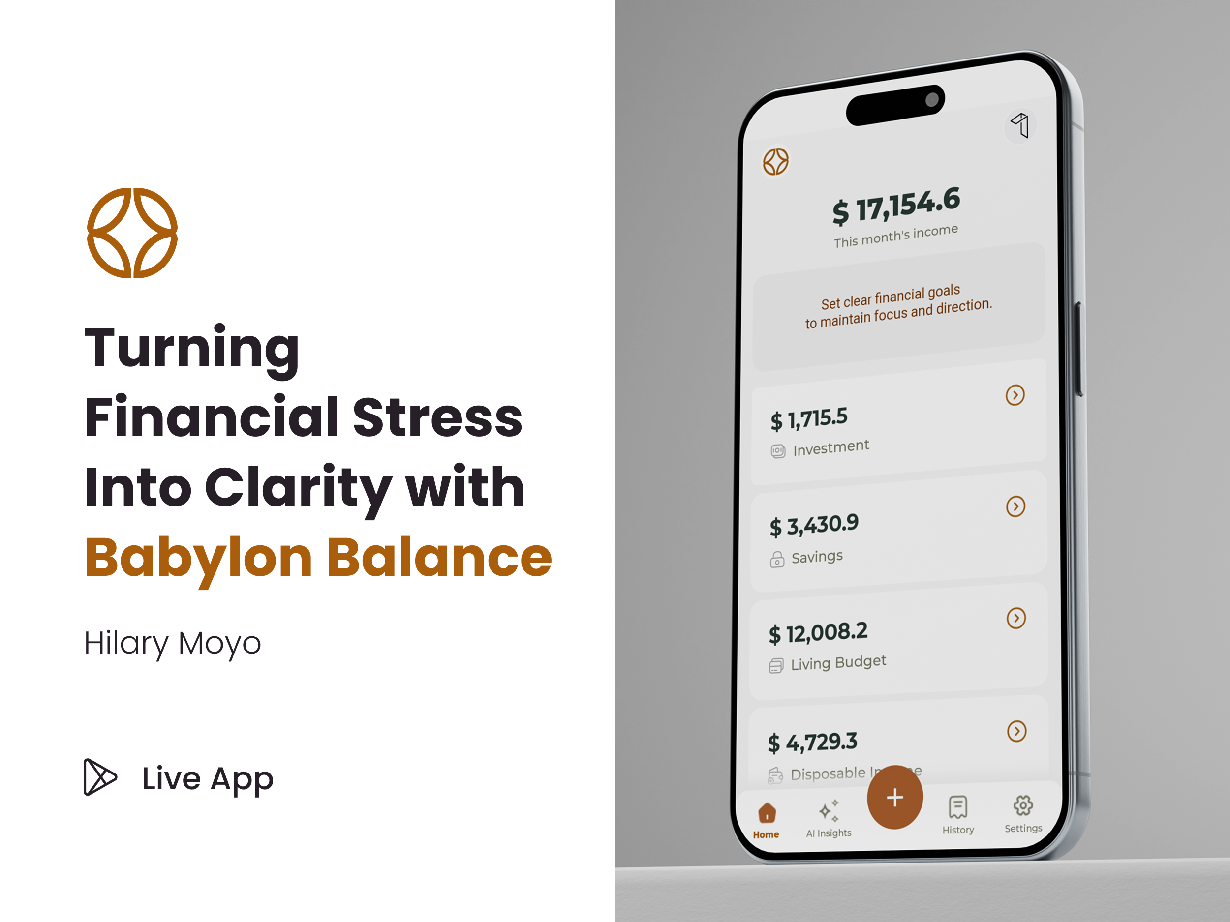Babylon Balance - Designing Financial Clarity Through Constraint