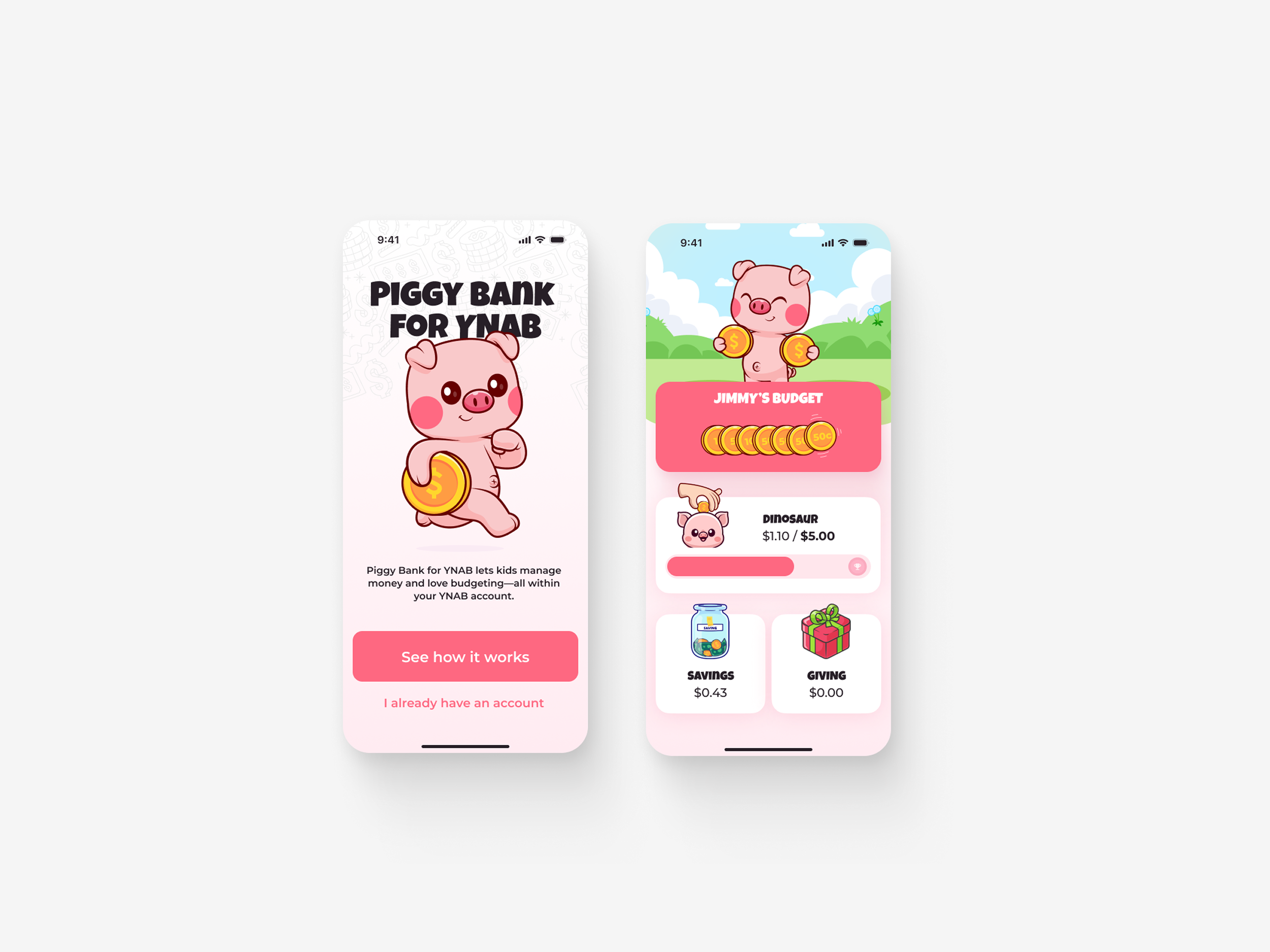 Financial Accessibility for kids with Piggy for YNAB 6