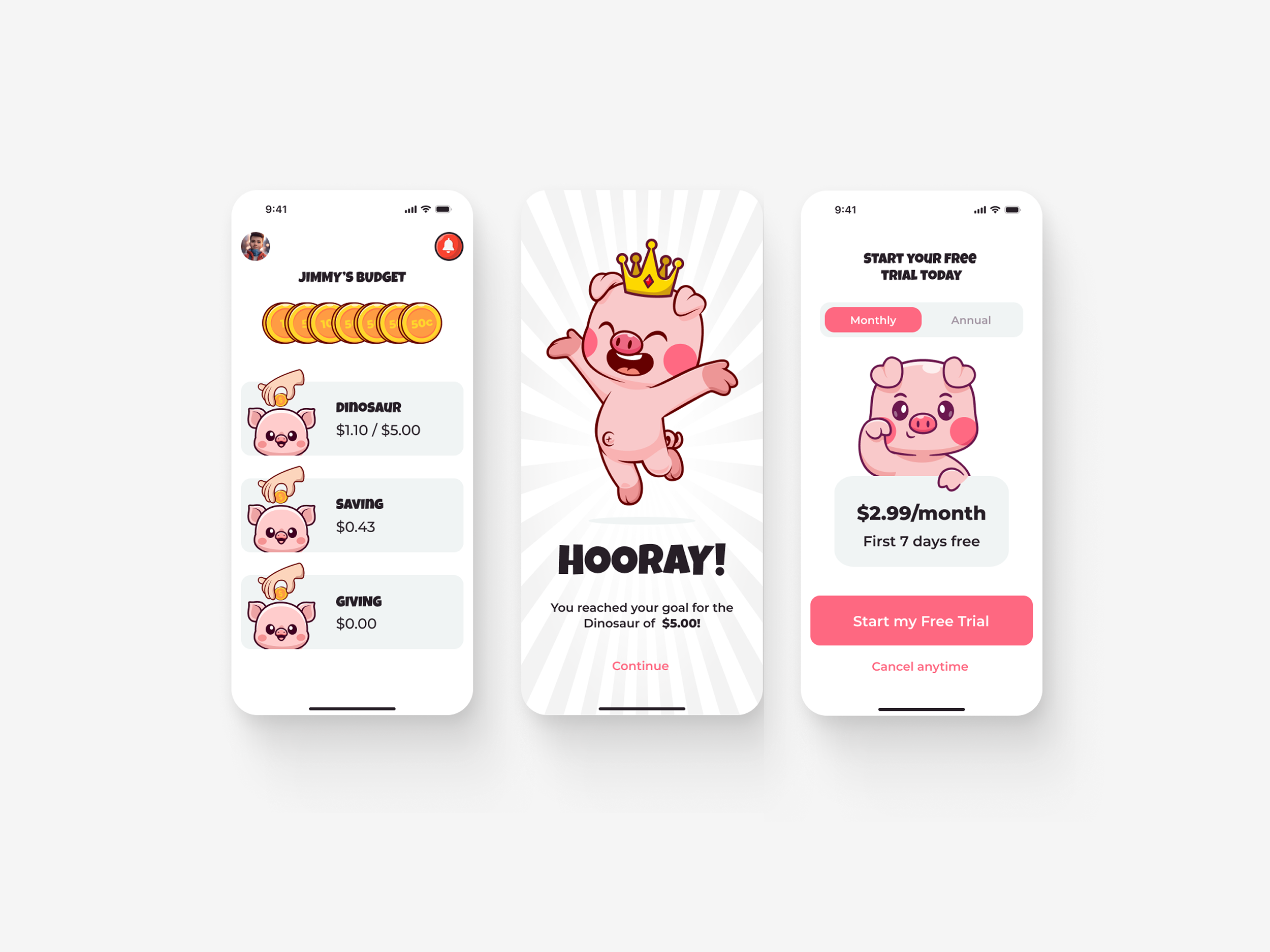 Financial Accessibility for kids with Piggy for YNAB 5