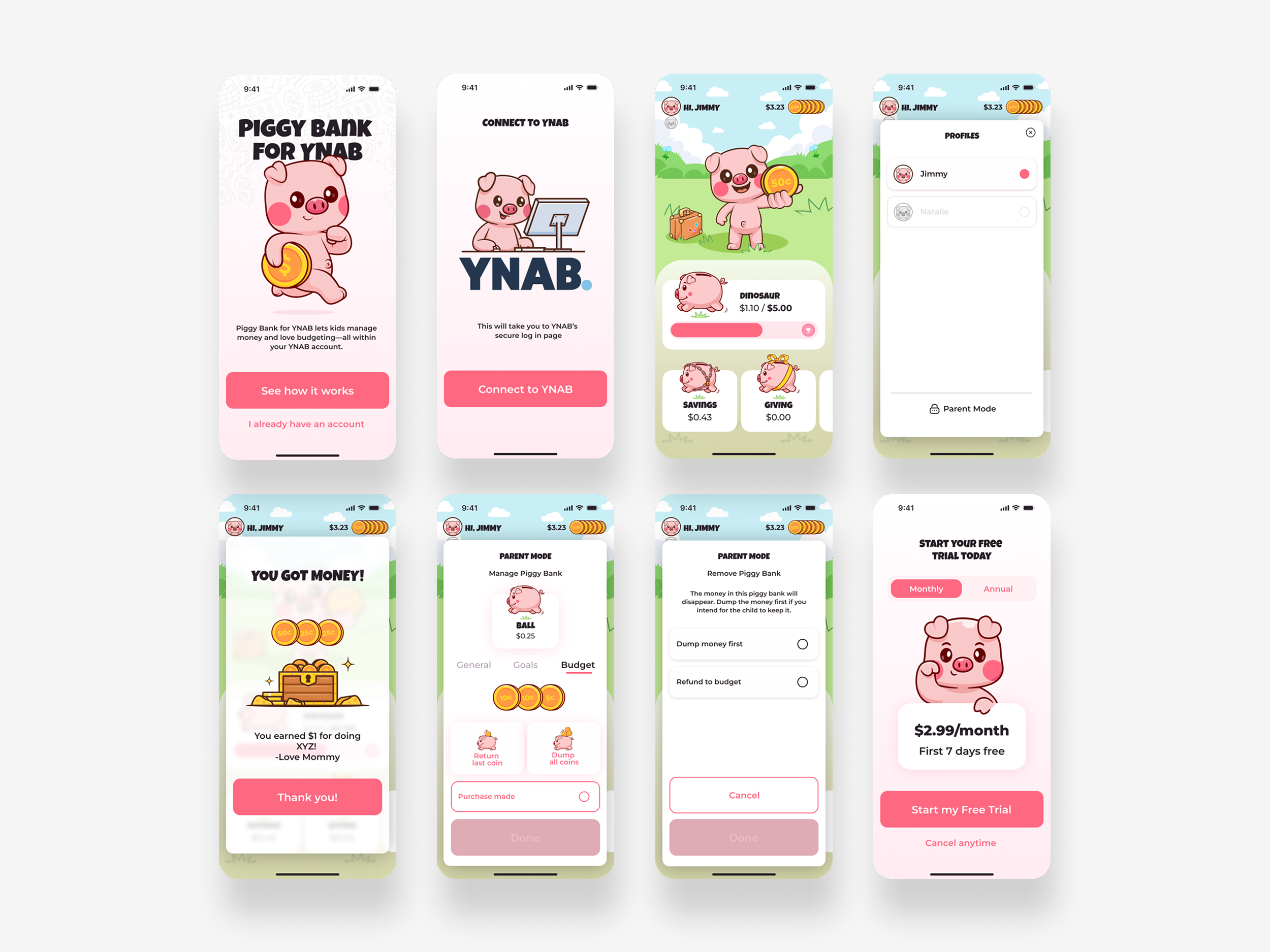 Financial Accessibility for kids with Piggy for YNAB 8