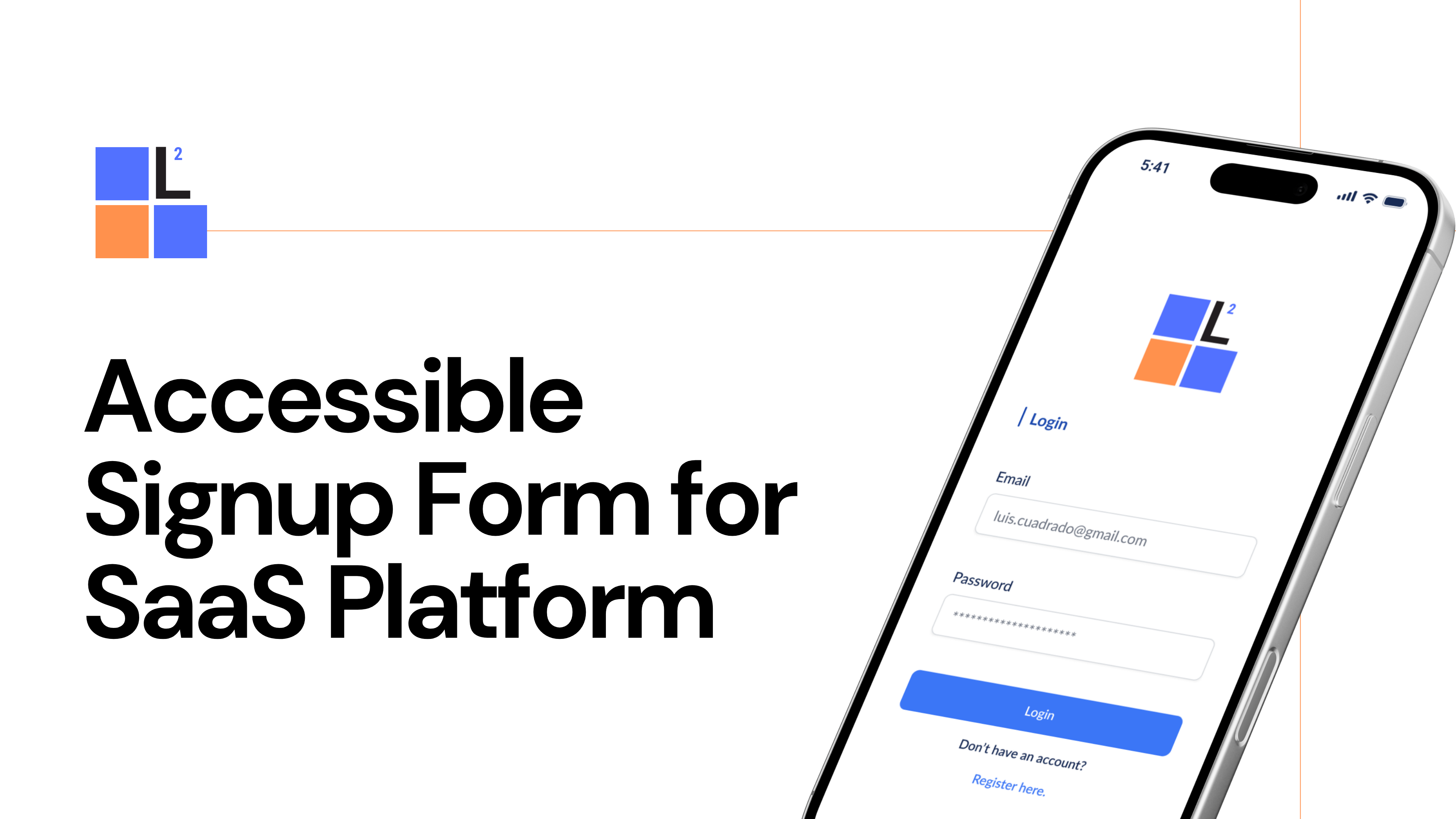 SaaS Accessible Signup