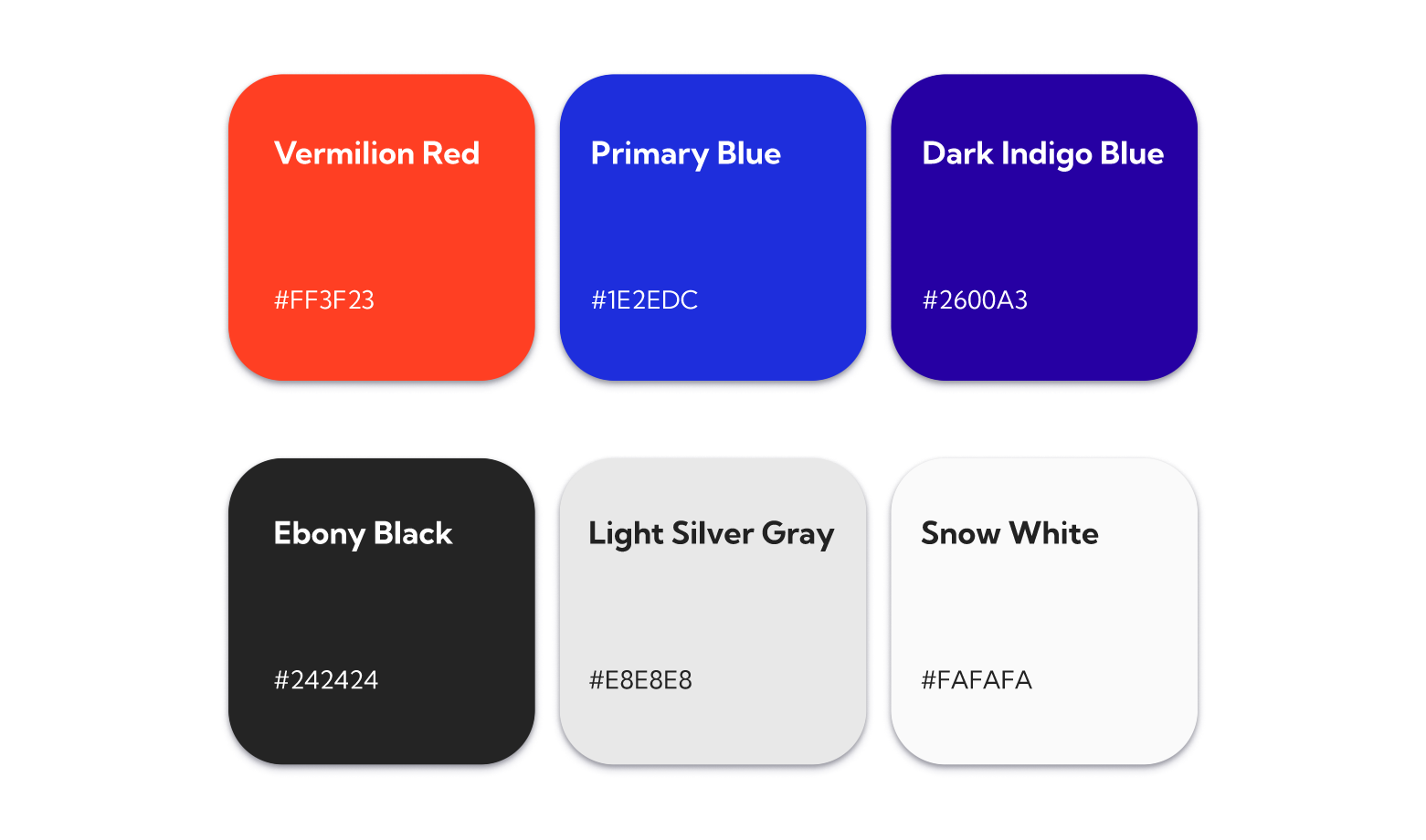 Color palette for fictional package delivery brand