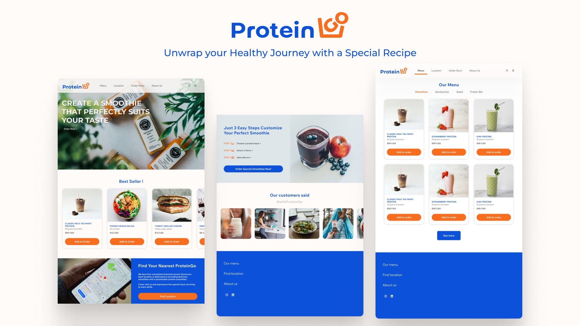 Protein Smoothies Project - Online Order