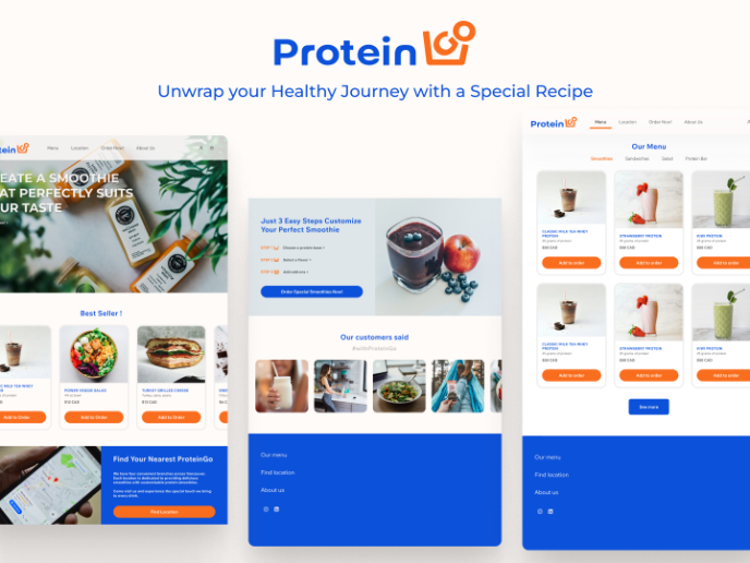 Protein Smoothies Project - Online Order