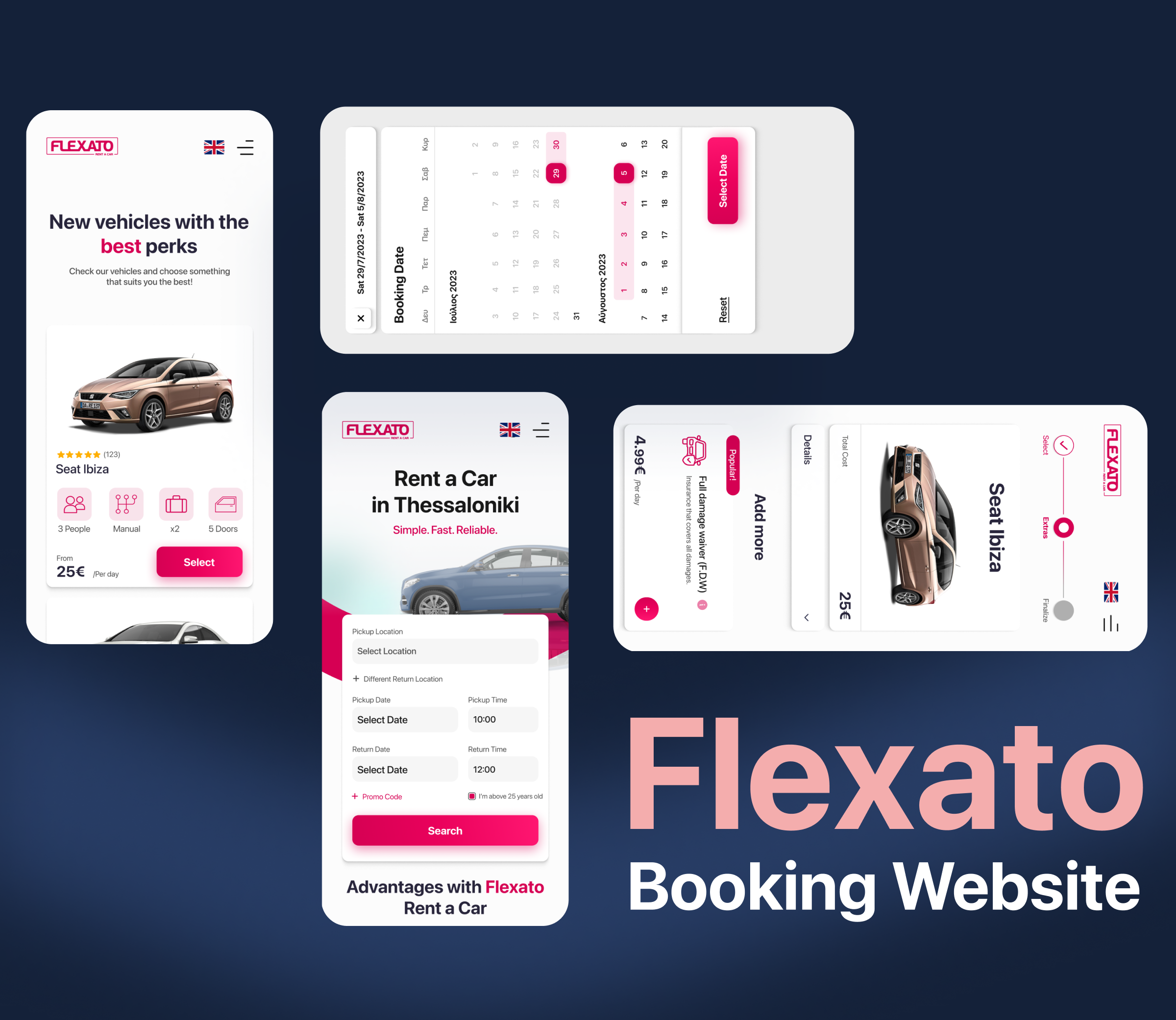 Flexato Booking Website