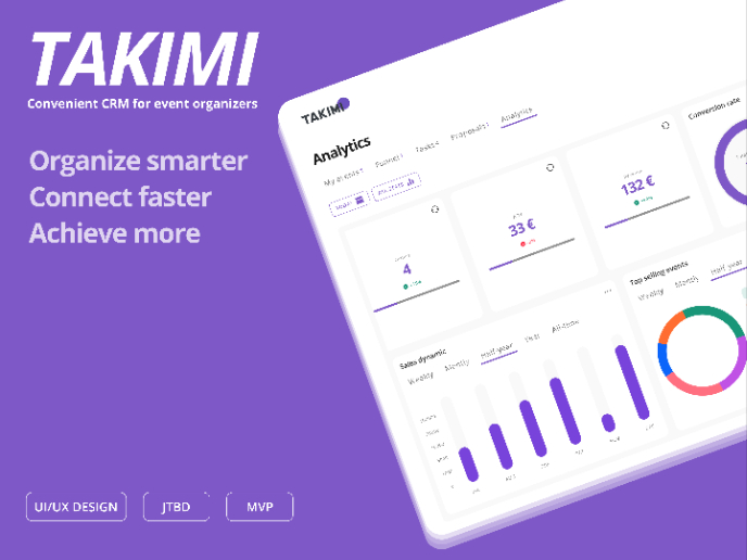 Takimi, CRM for event organizers