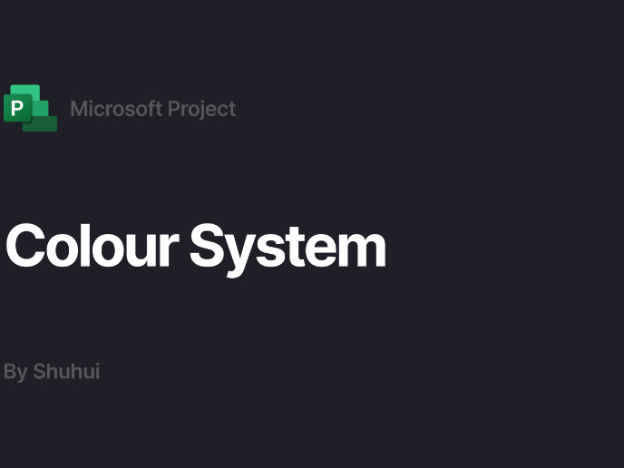 Microsoft Project Colour System