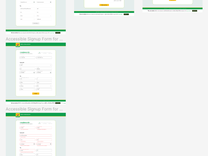 Accessible Signup Form for SaaS Platform