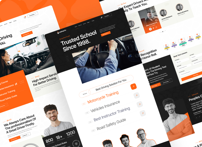 Driving School Web Design