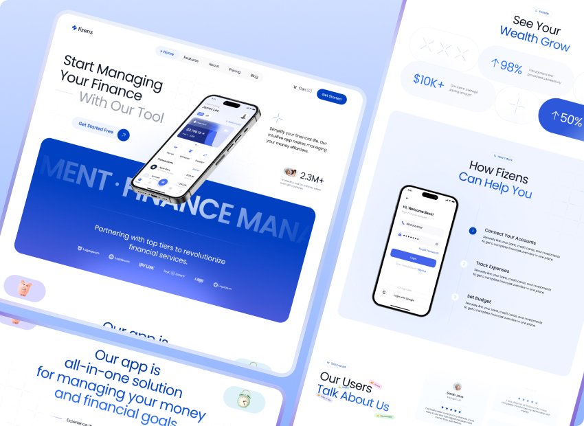 Finance Management Saas Design