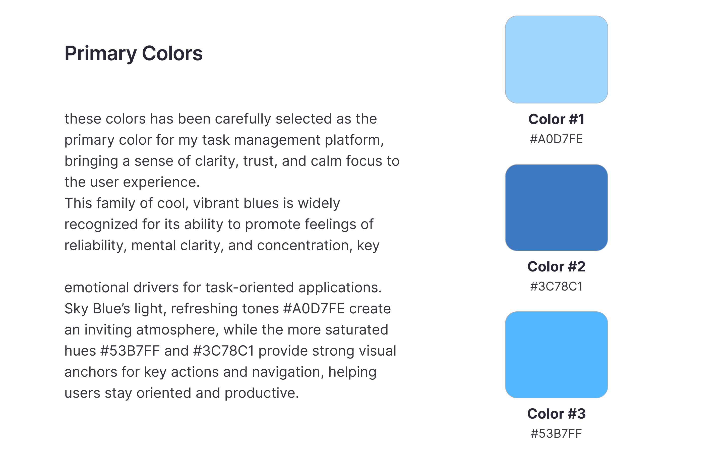 Color System project management 1