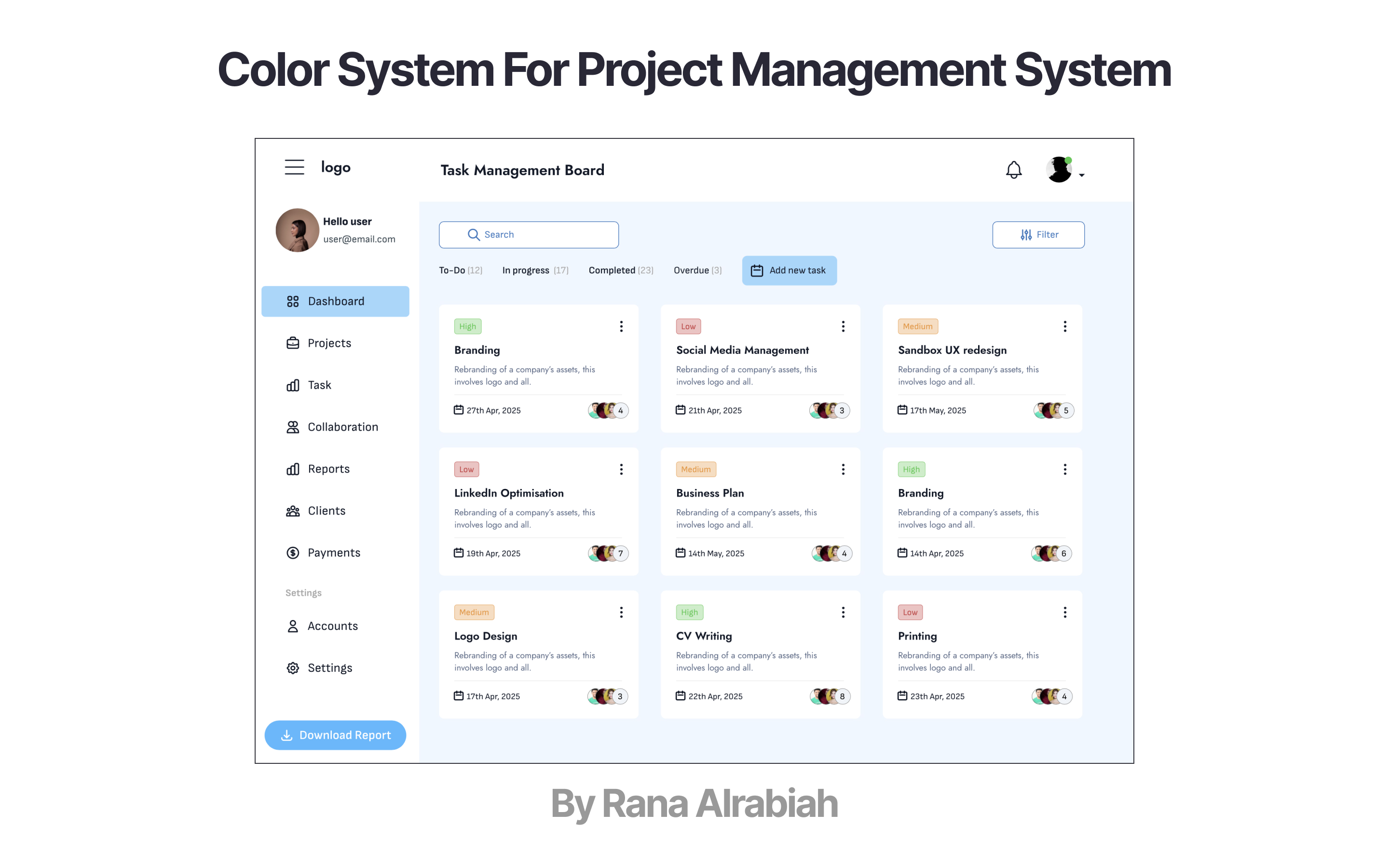 Color System project management