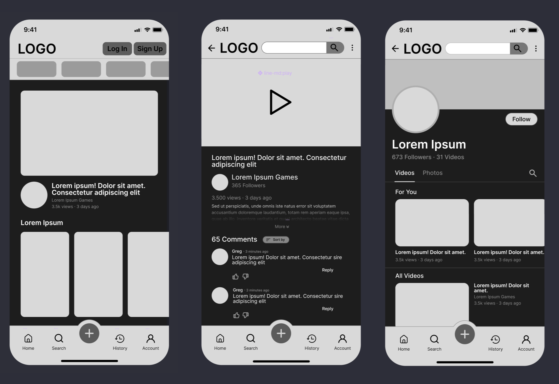 Wireframe assessment