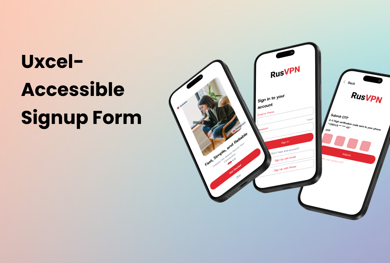 Uxcel- Accessible Signup Form