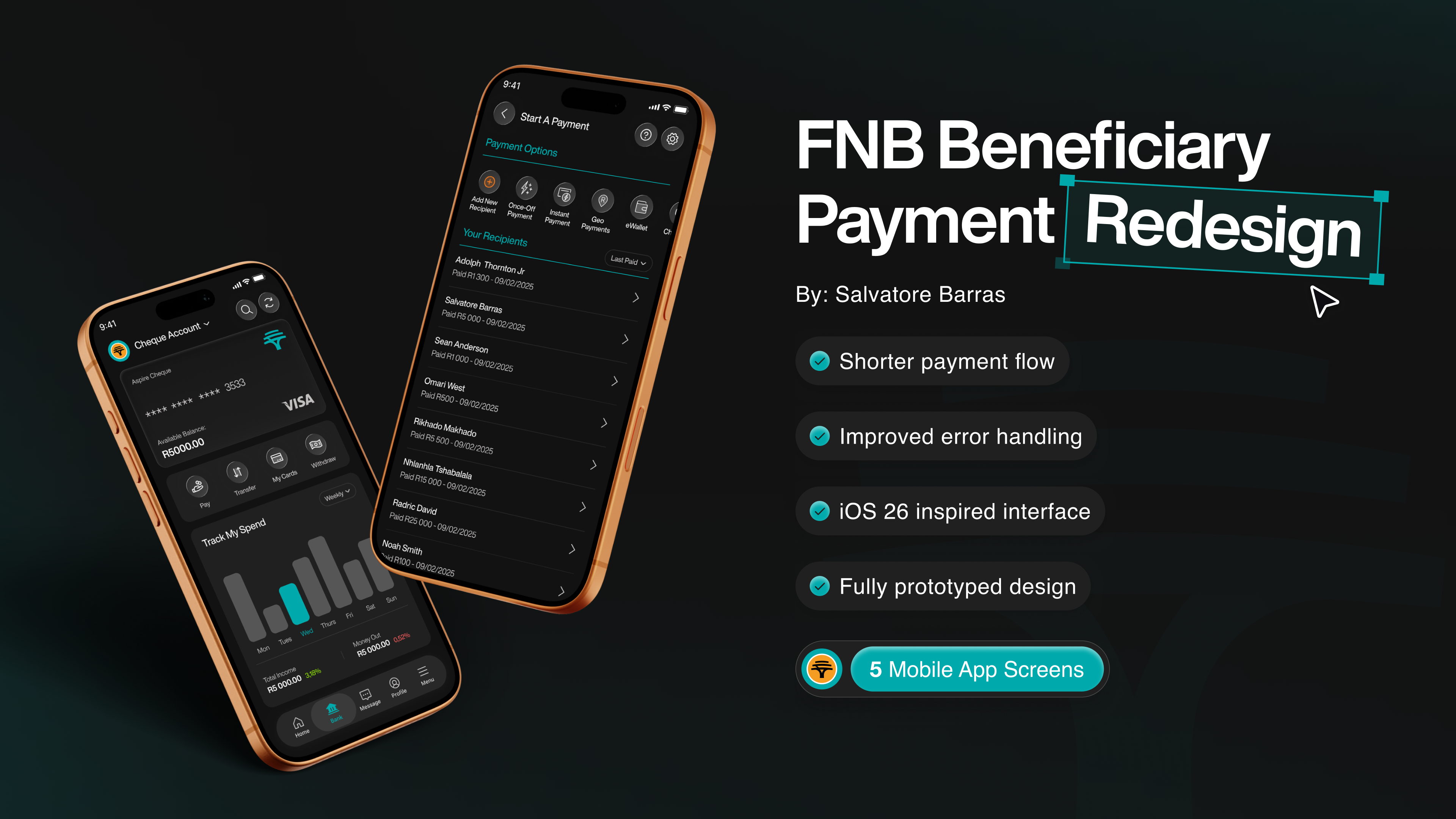Banking App Pay Flow Redesign