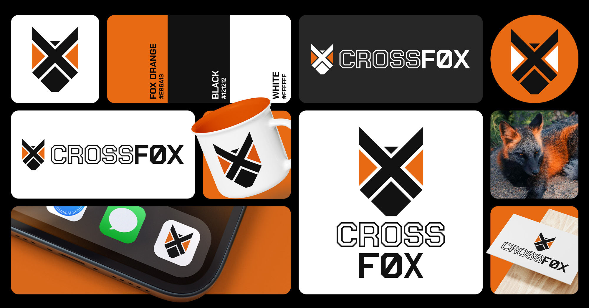 Cross F0x Logo Design