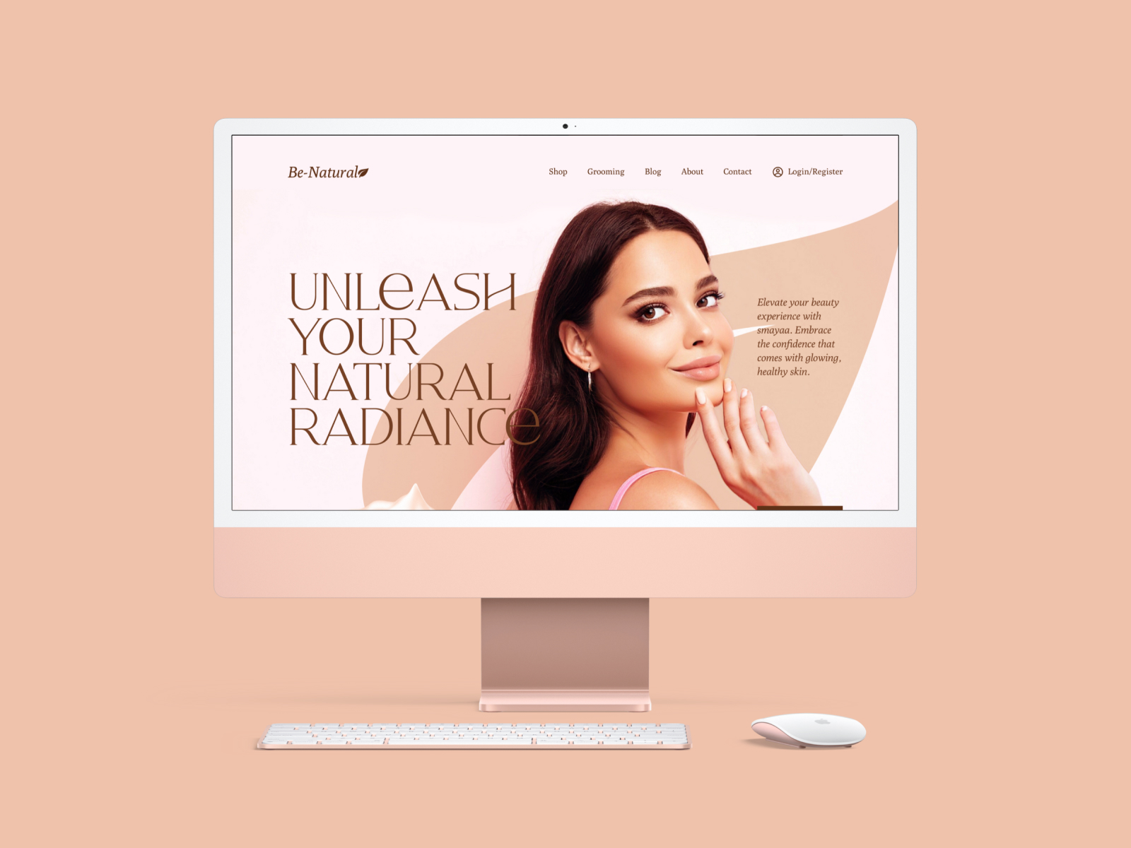 Be-Natural Cosmetic website concept 7