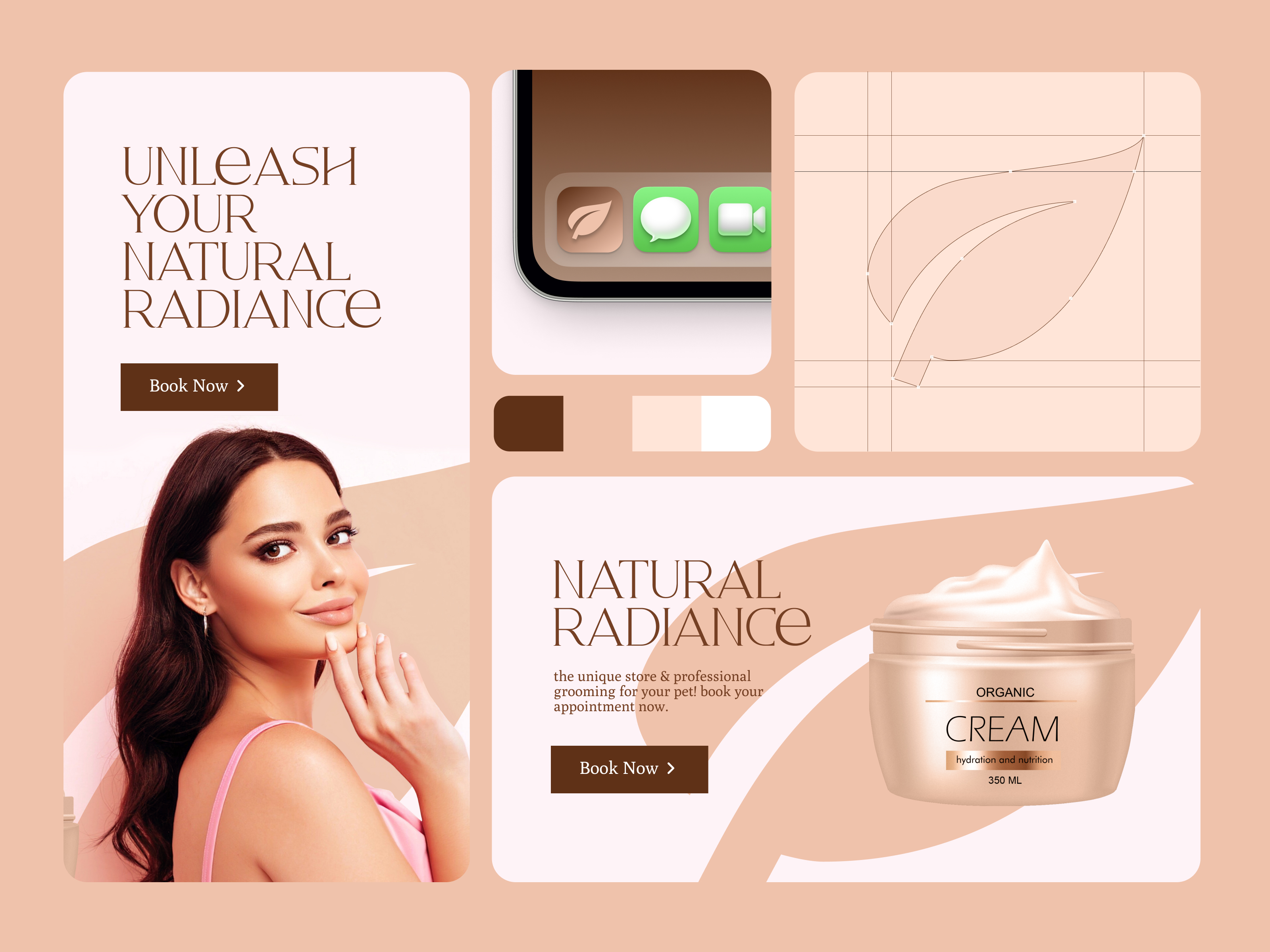 Be-Natural Cosmetic website concept