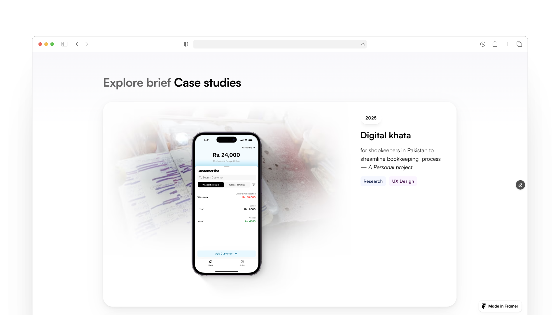 My Portfolio website 2