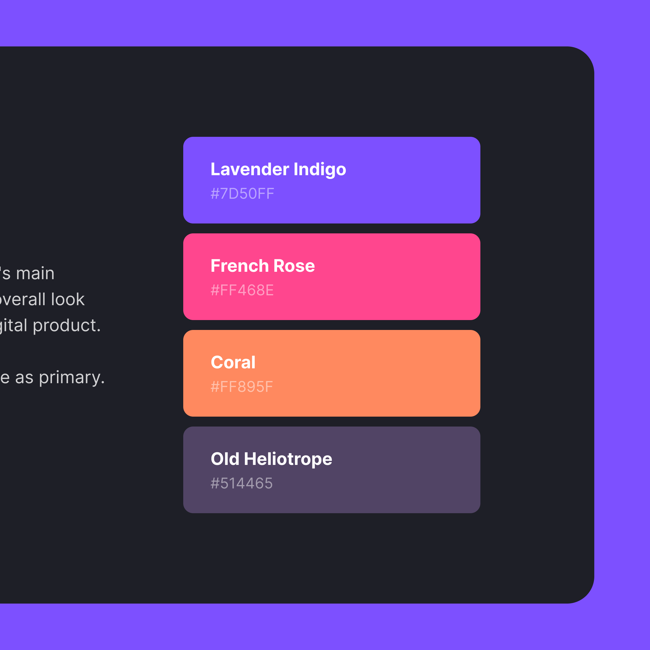 Color System for Productivity Tool