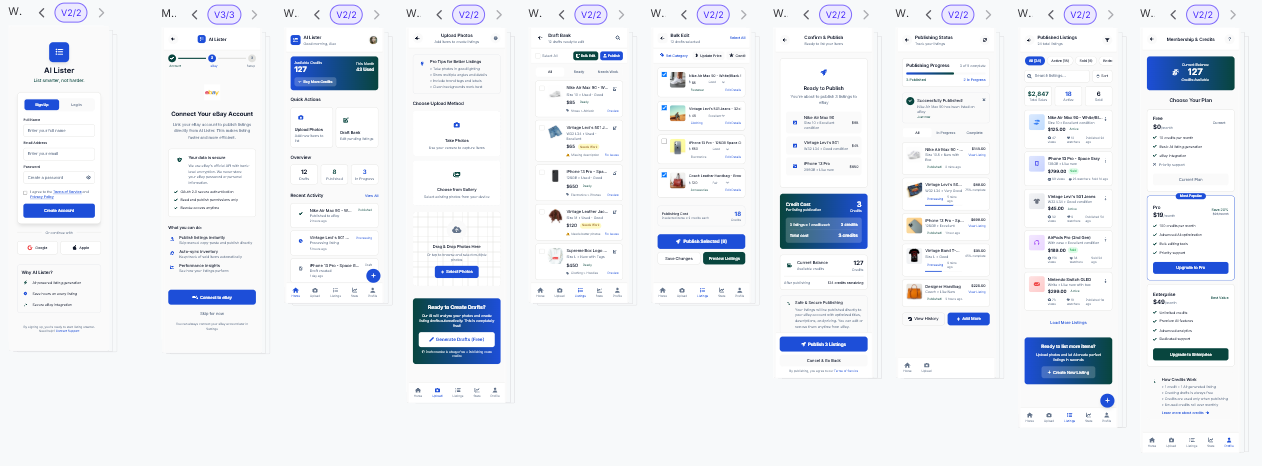 Case Study: Designing AI Lister in UX Pilot 4