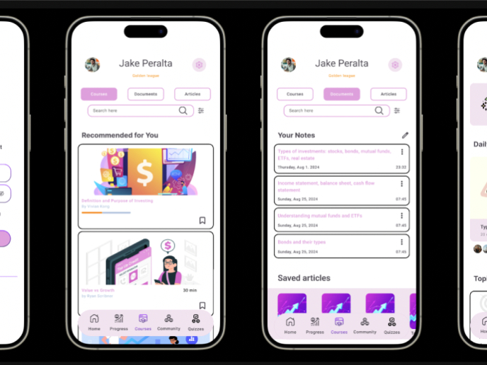 Mobile Investment Education app