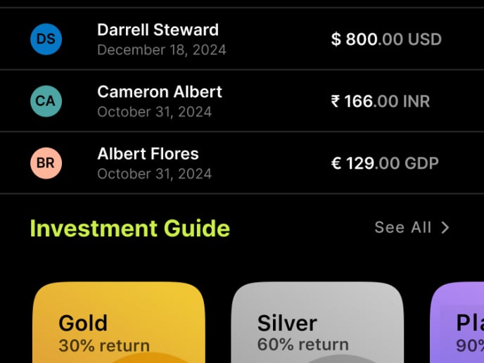 Financial mobile app