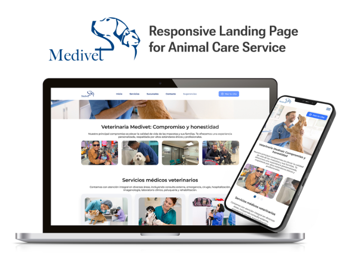 Medivet - Responsive Landing Page