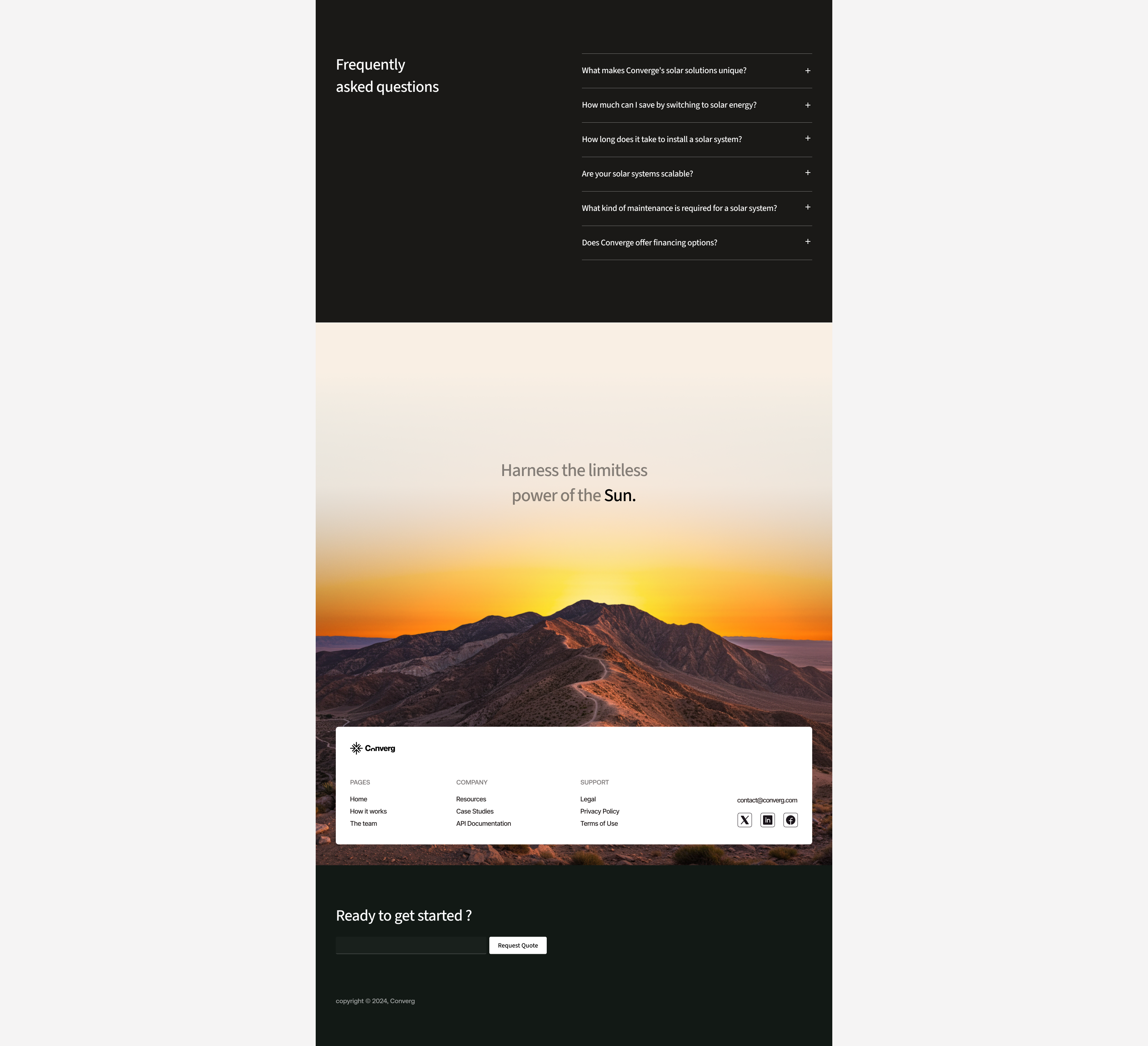 Converg - Website design for a clean energy company 5