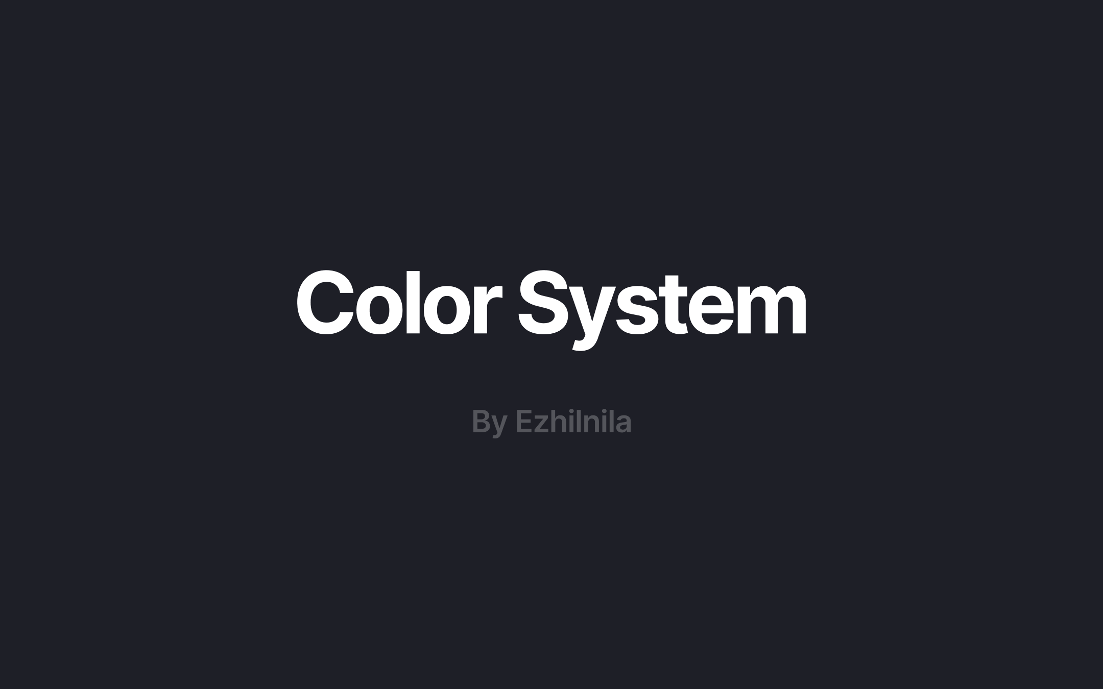 Color System for Work Management Tool