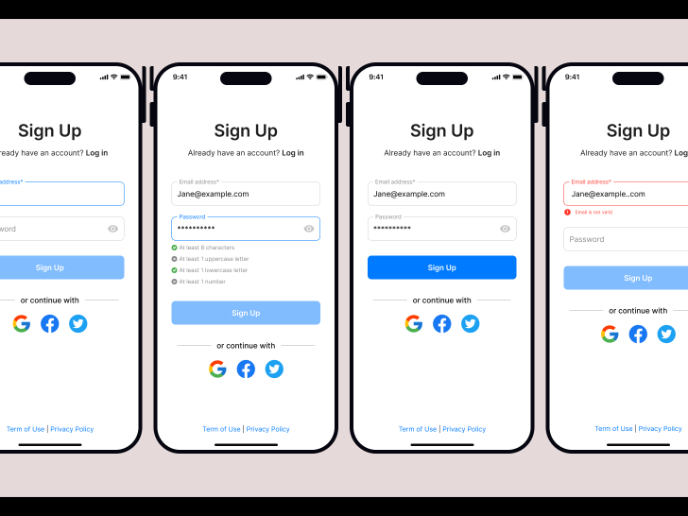 Sign Up for SasS Platform