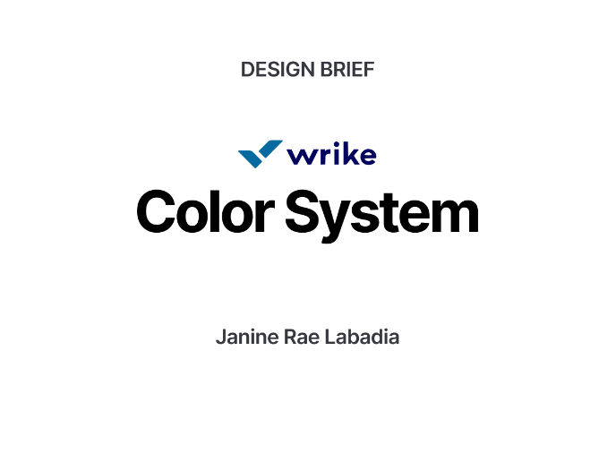 Wrike Colors System