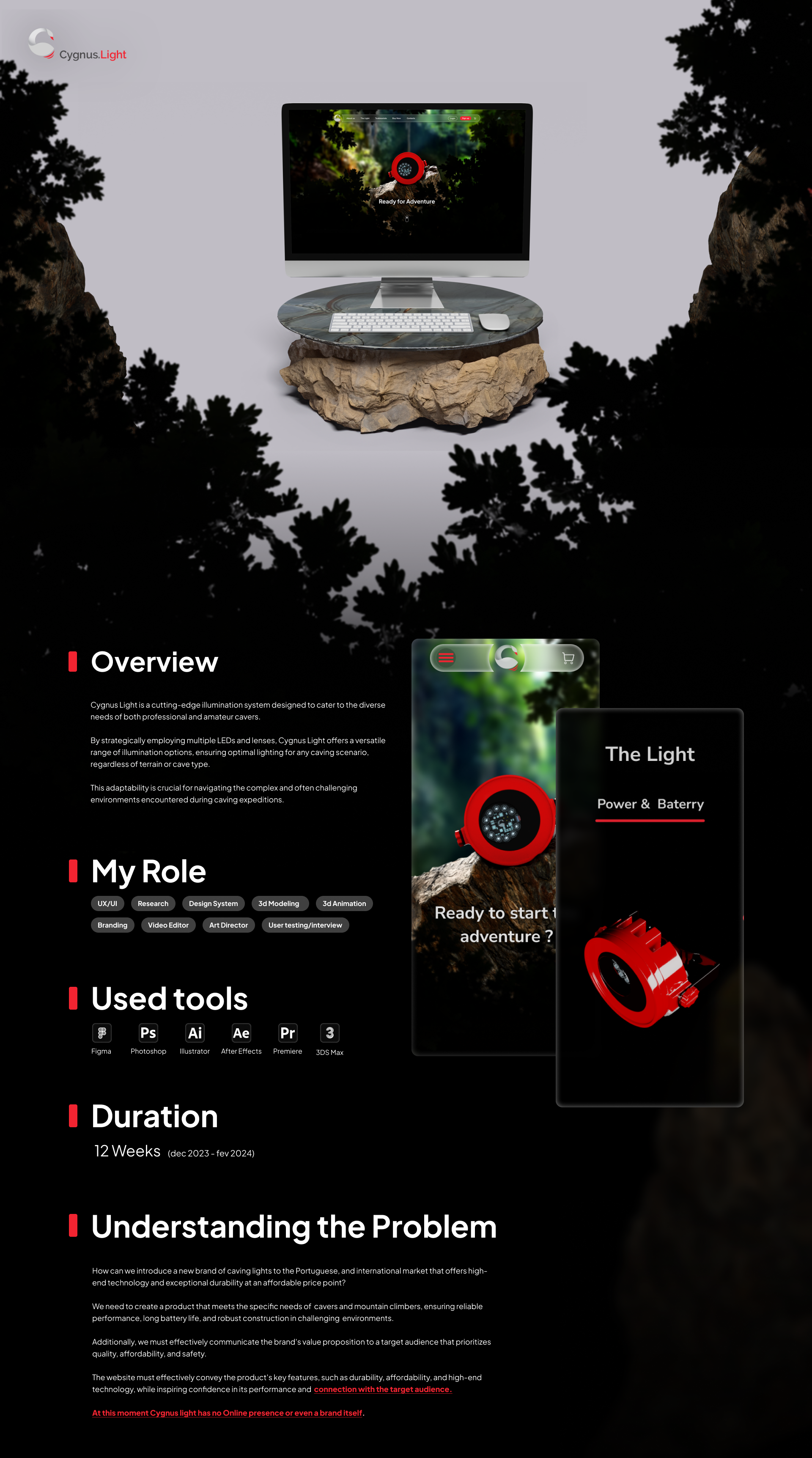 Cygnus Light UX/UI Case Study 1