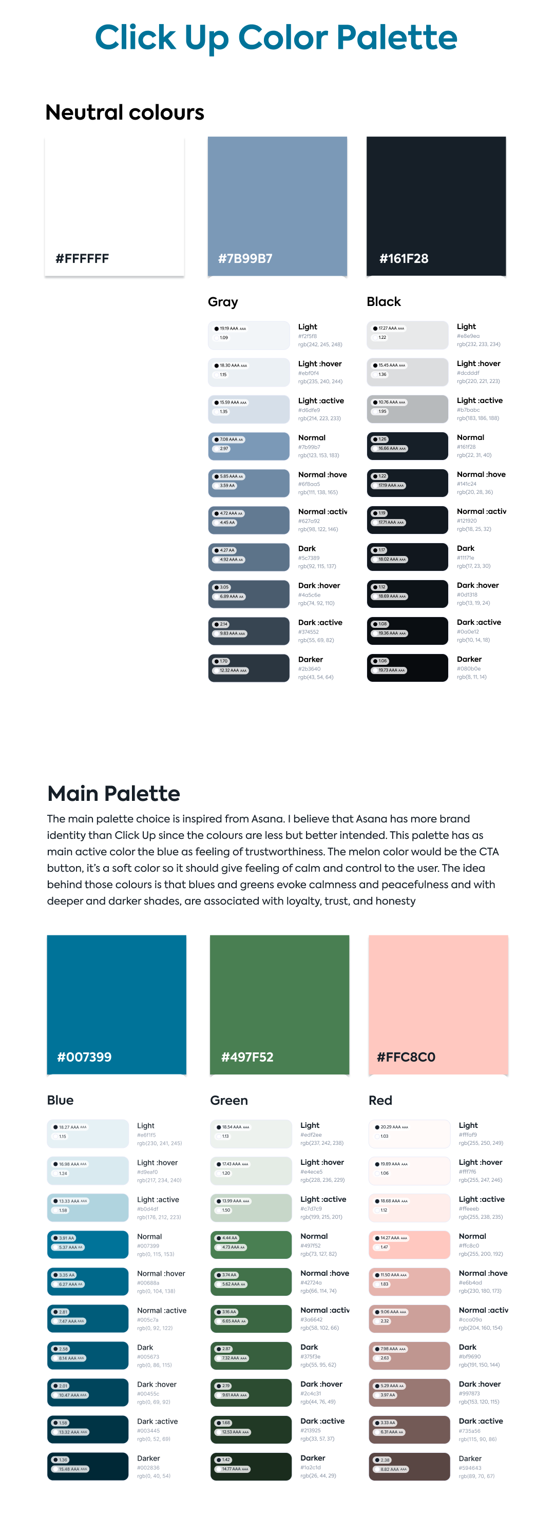 Click Up Color Palette