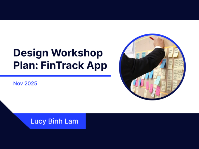 Design Workshop Plan: FinTrack App
