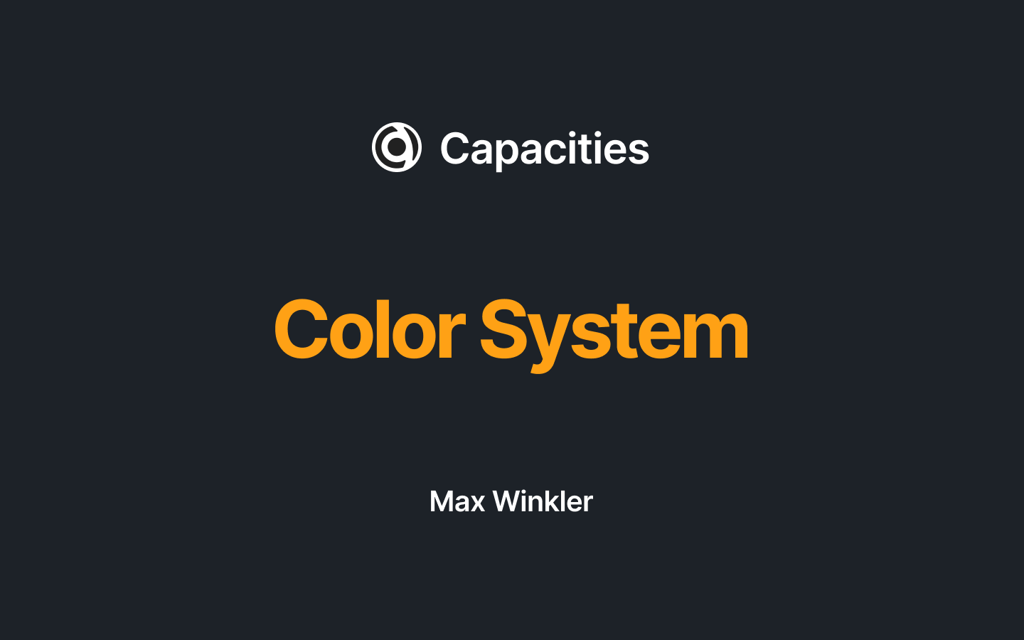 Capacities Color System