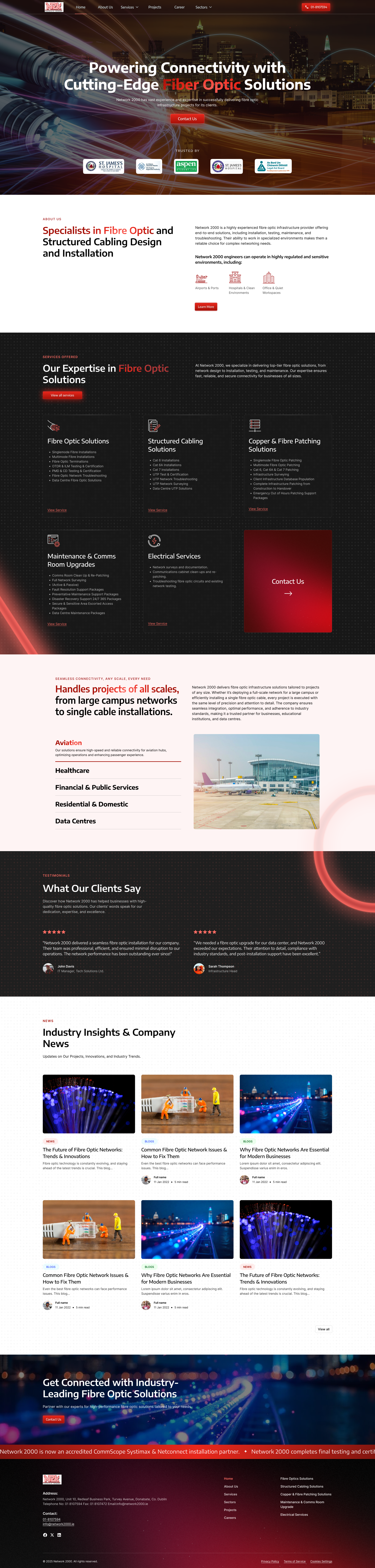 Website Redesign for Network 2000 2