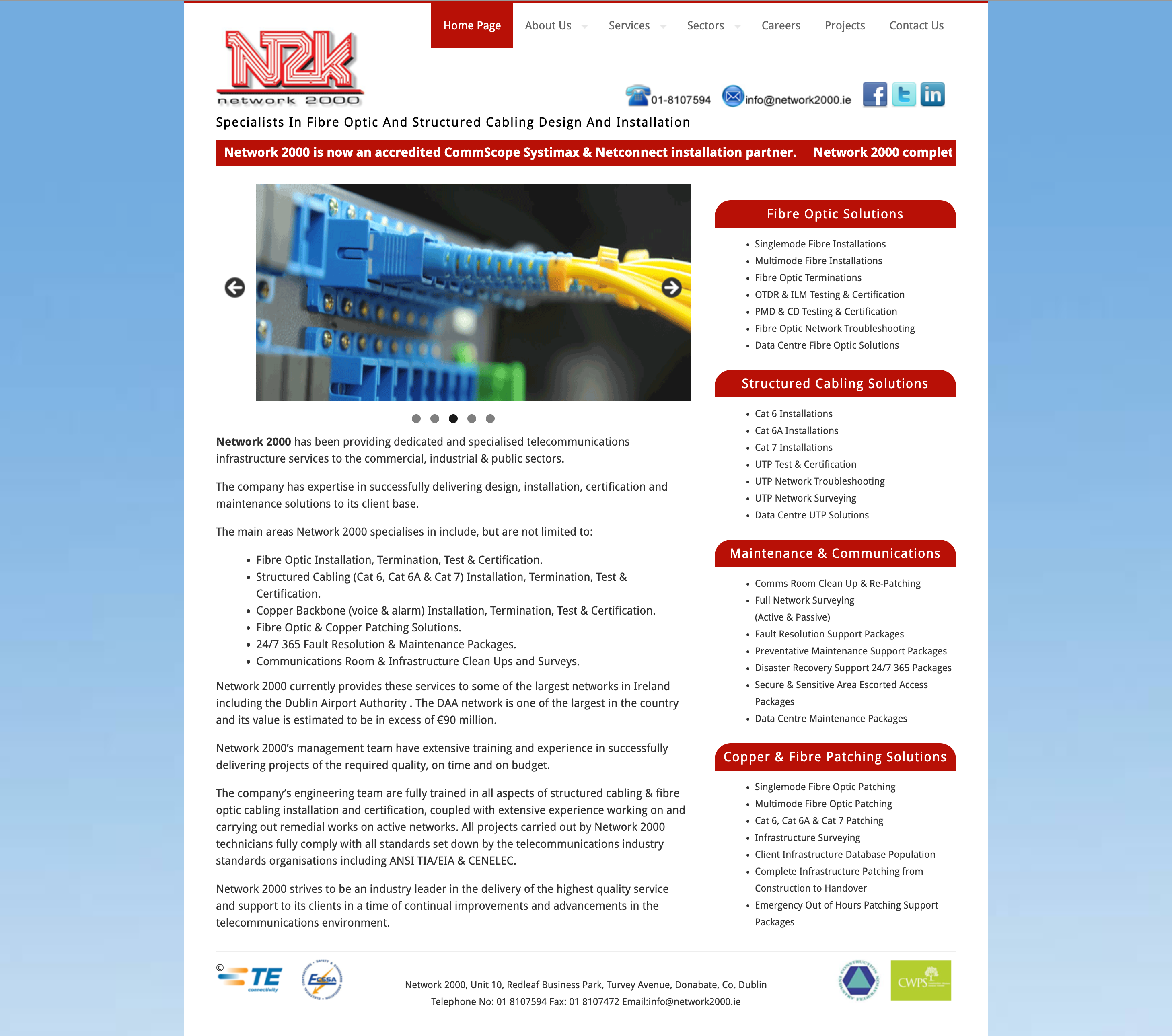 Website Redesign for Network 2000 1