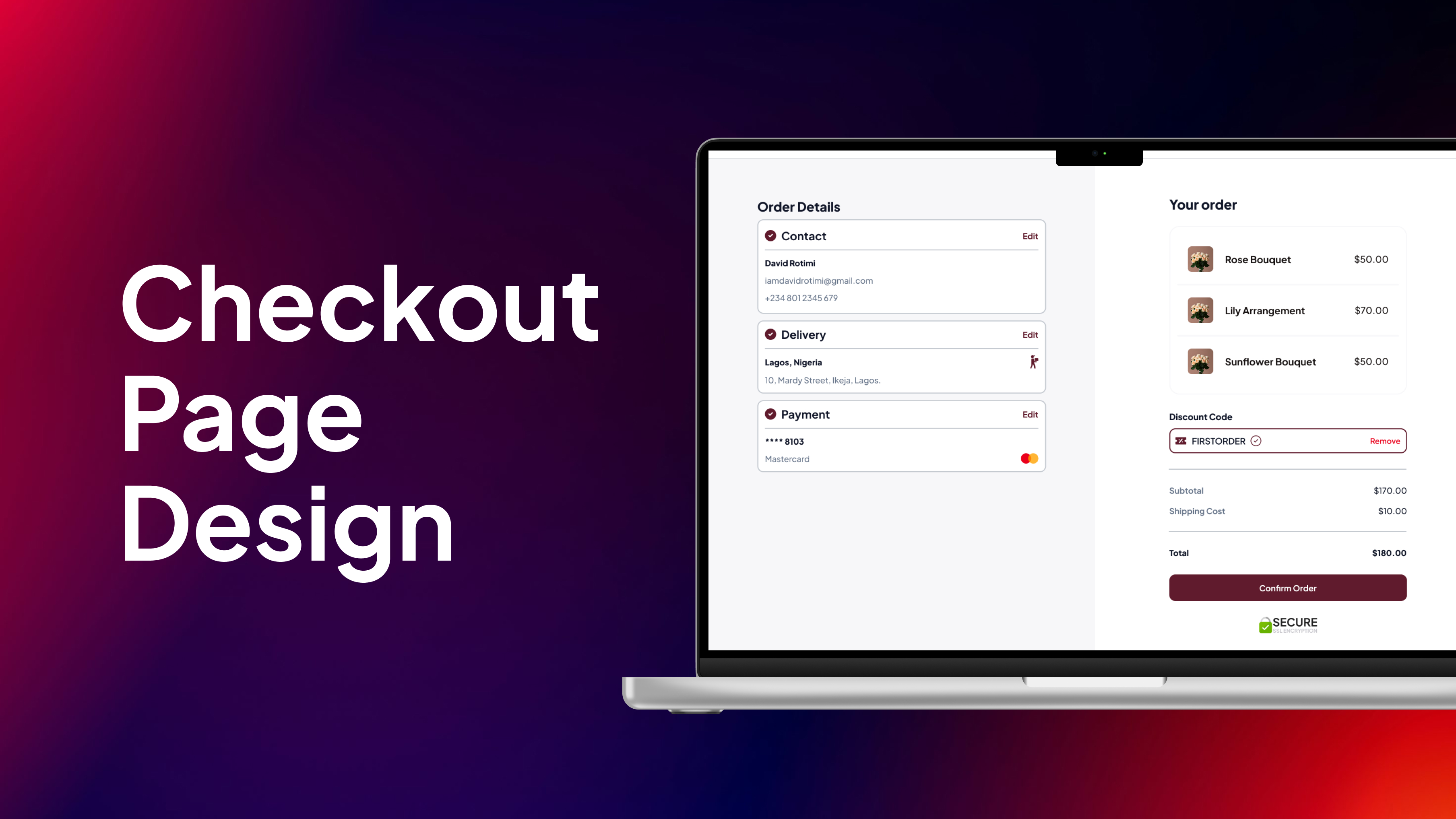 Checkout Page Design